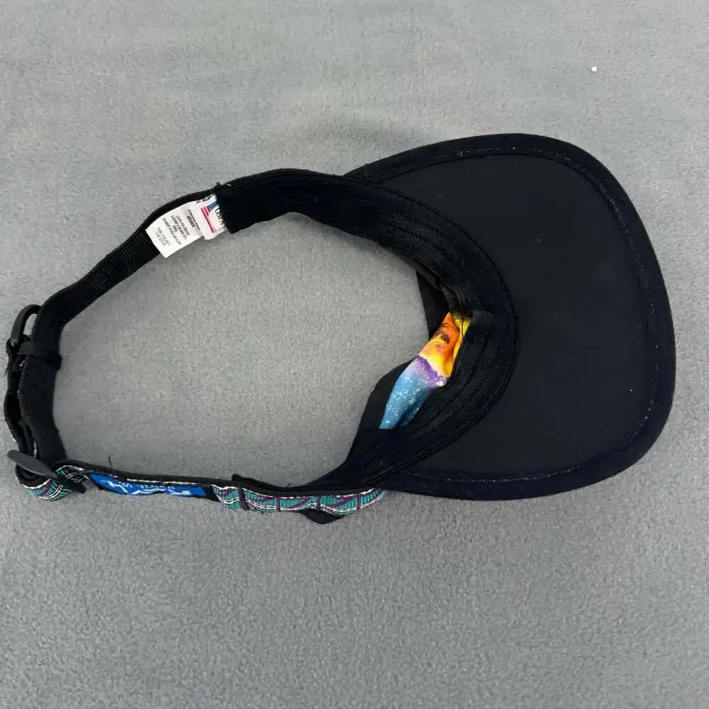 KAVU Strapvisor Galaxy Space Visor Hat Purple Adjustable Outdoor USA Made OS